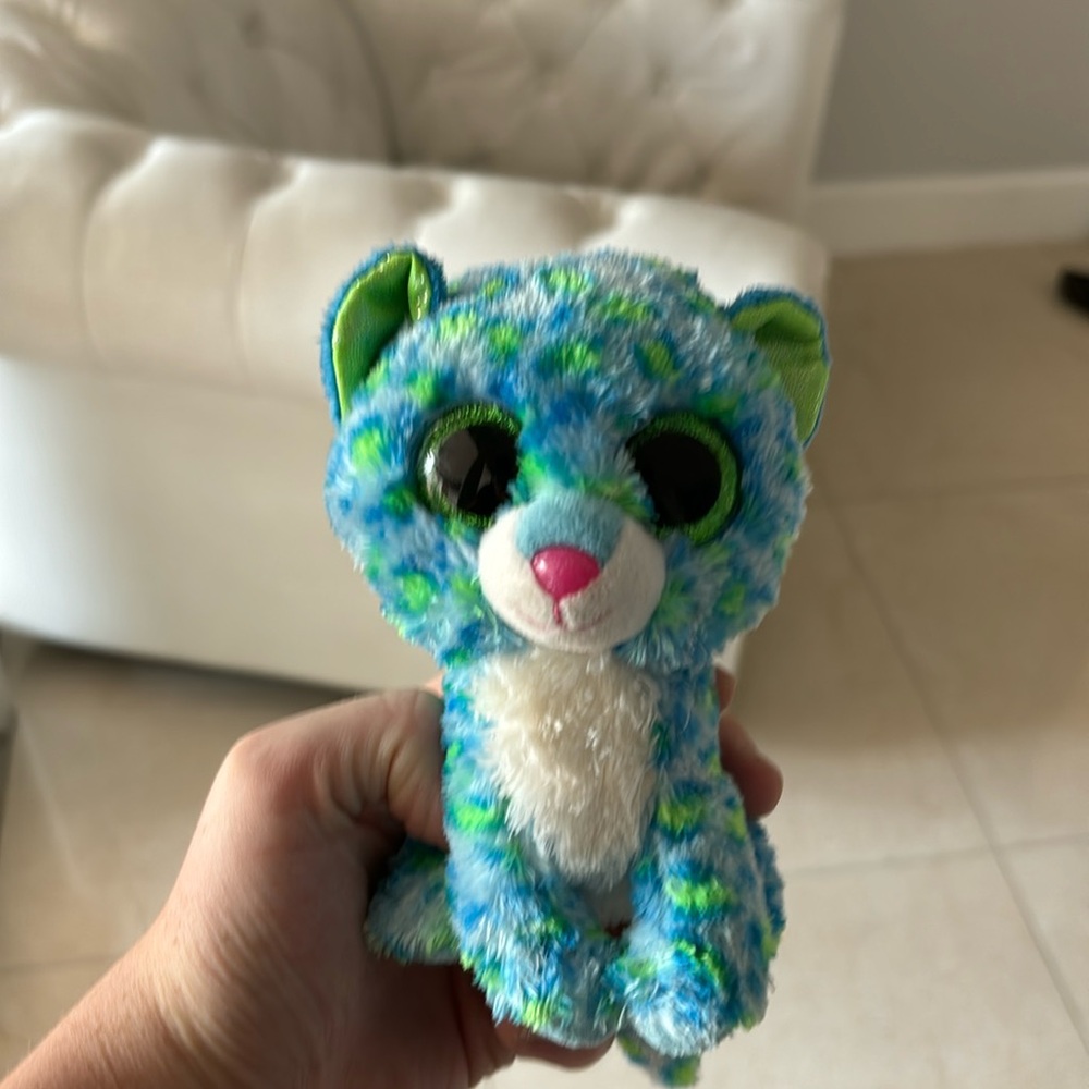 Beanie baby leopard stuffed animal